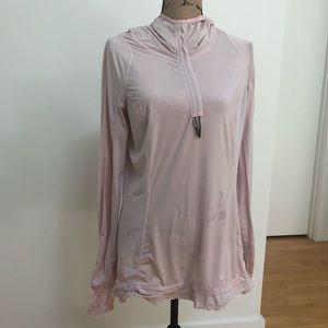 Lululemon light pink SPF long sleeve workout top